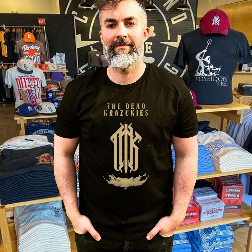 The Dead Krazukies Cipher Gold Monogram T-shirt