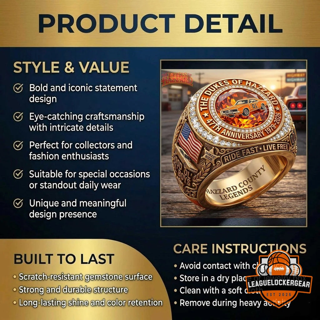 The Dukes of Hazzard 47th Anniversary 1979-2026 Ring