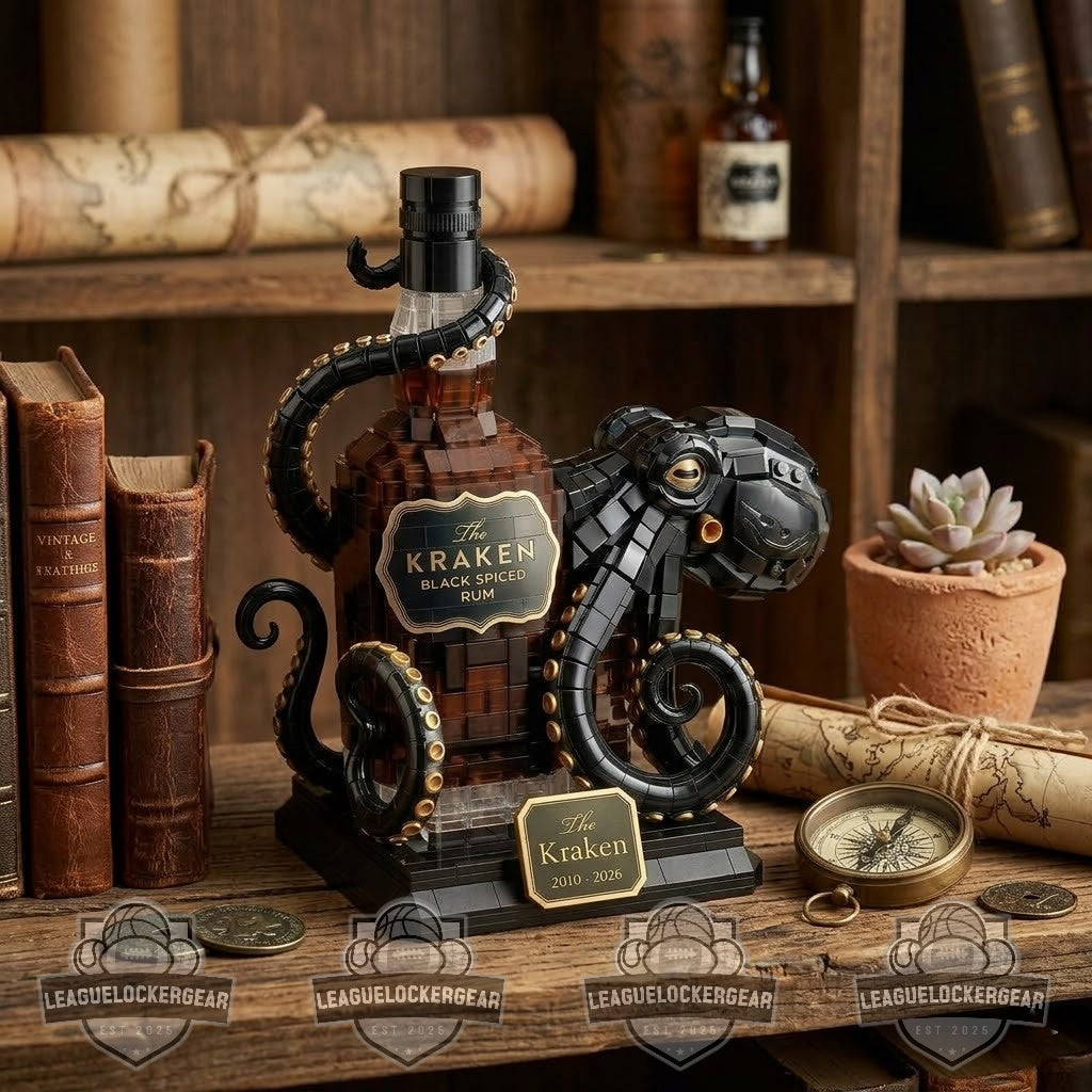 The Kraken Black Spiced Rum Bottle Octopus Building Block Set