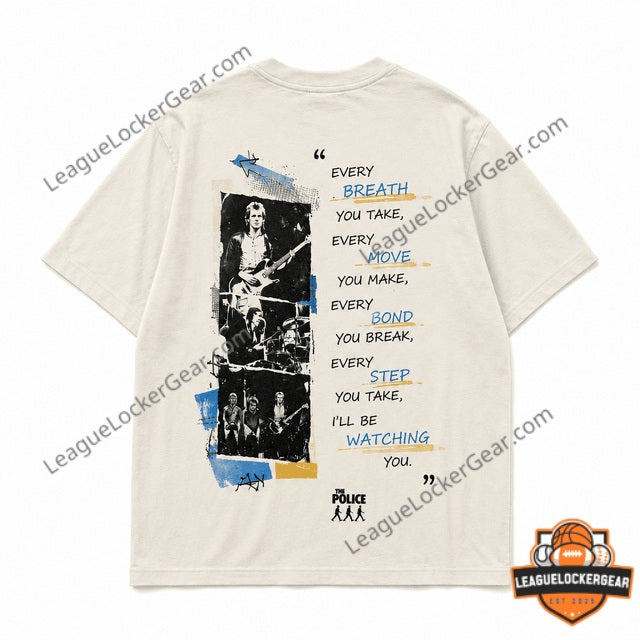 The Police Every Breath You Take Synchronicity Tour 1983 T-Shirt