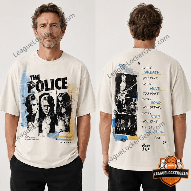 The Police Every Breath You Take Synchronicity Tour 1983 T-Shirt