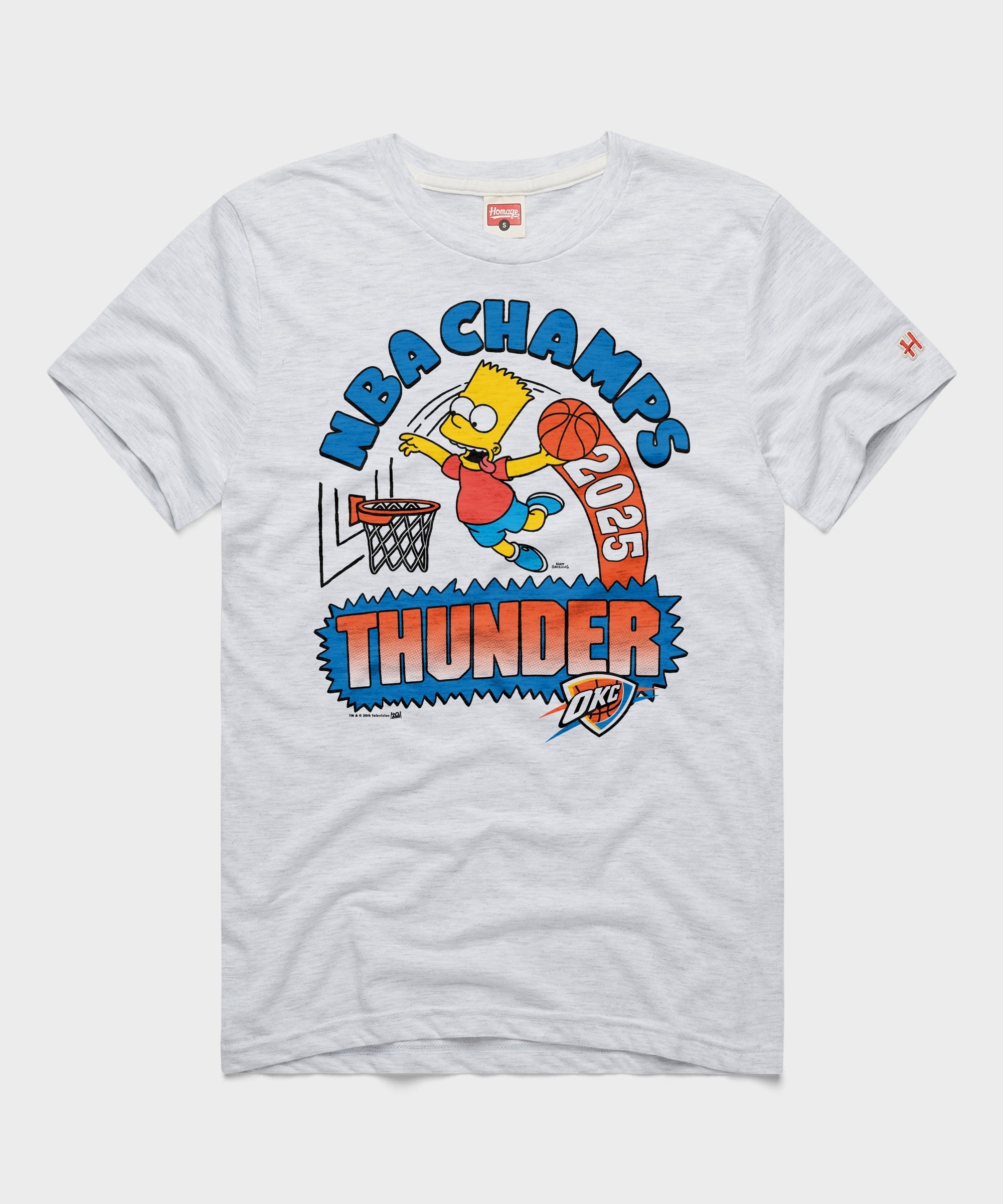 The Simpsons Bart x Thunder 2025 NBA Champs