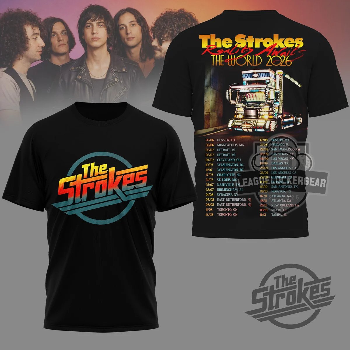 The Strokes Reptilia Awaits The World 2026 T-Shirt