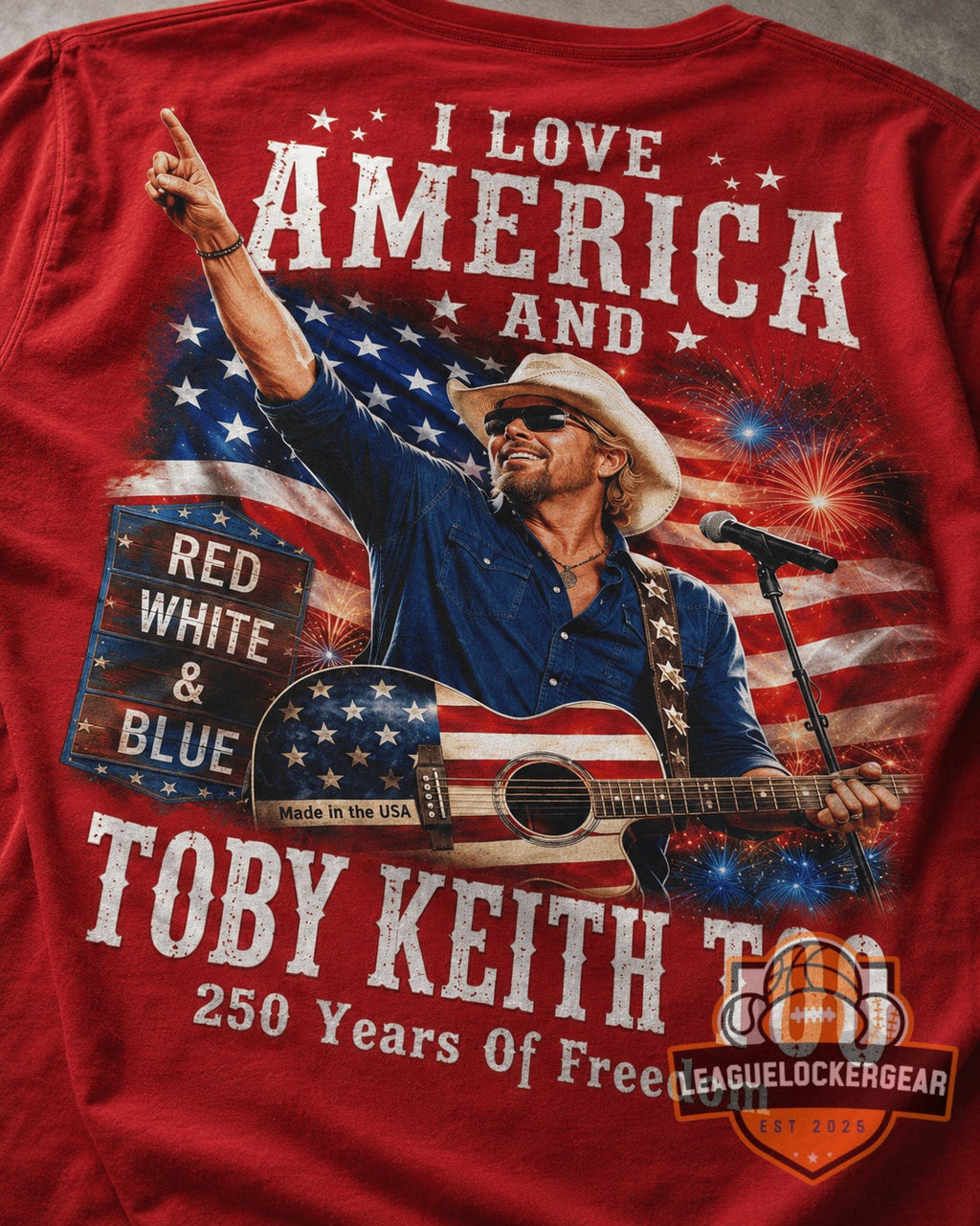 Toby Keith America 250 Years Of Freedom T-Shirt