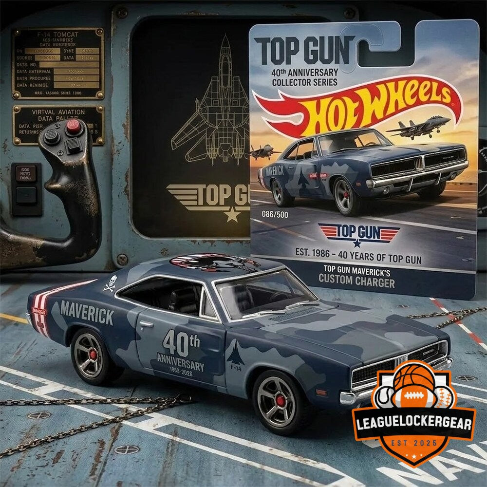 Gun 40th Anniversary Maverick’s Custom Charger Hot Wheels Diecast Car