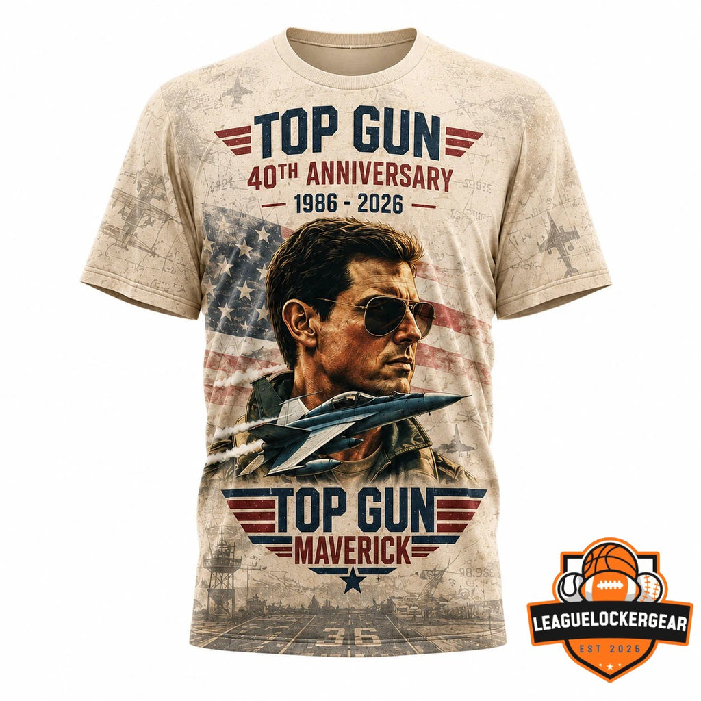 Gun Maverick 40th Anniversary 1986-2026 T-Shirt