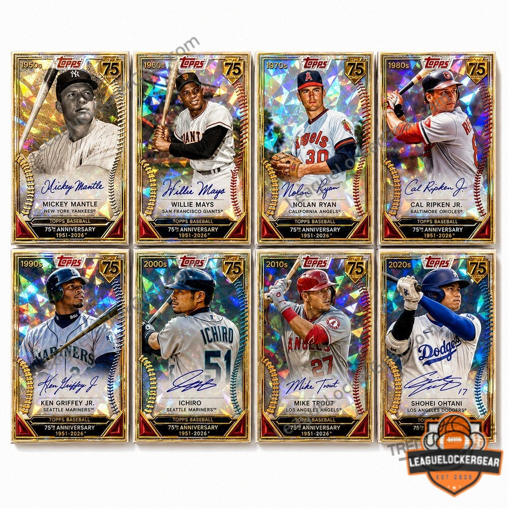Topps Baseball 75th Anniversary 1951-2026 Trading Card Box