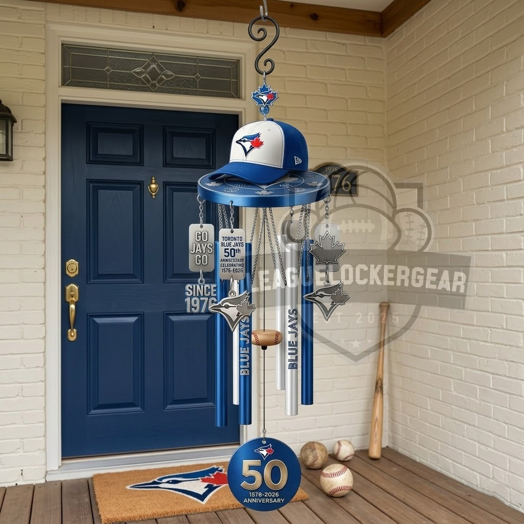 Toronto Blue Jays 50th Anniversary 1976-2026 Wind Chime