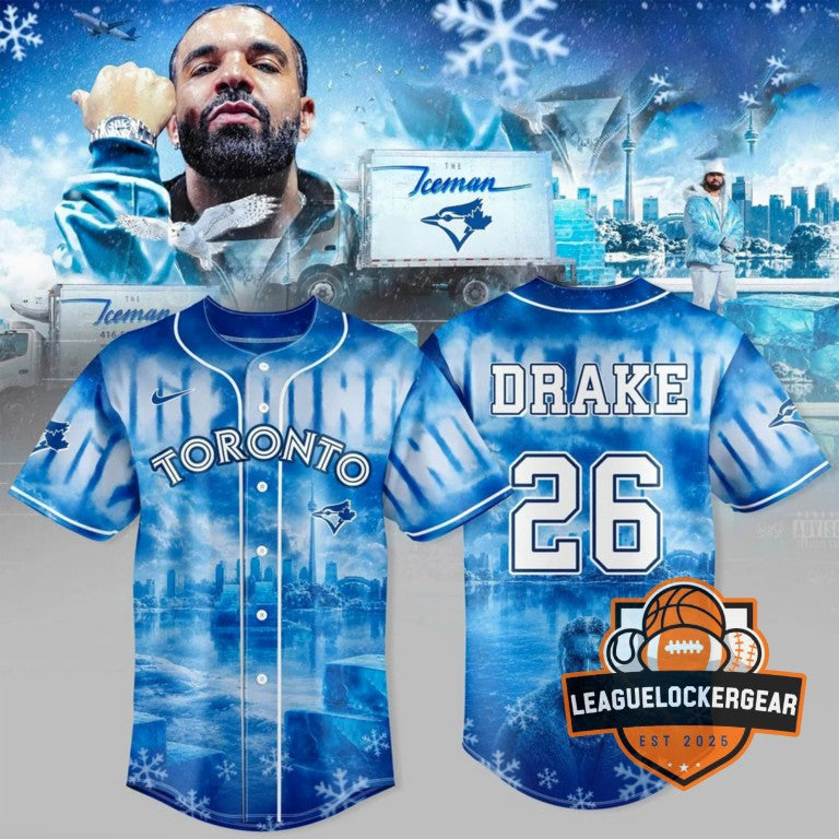 Toronto Blue Jays Drake Iceman 3D Baseball Jersey