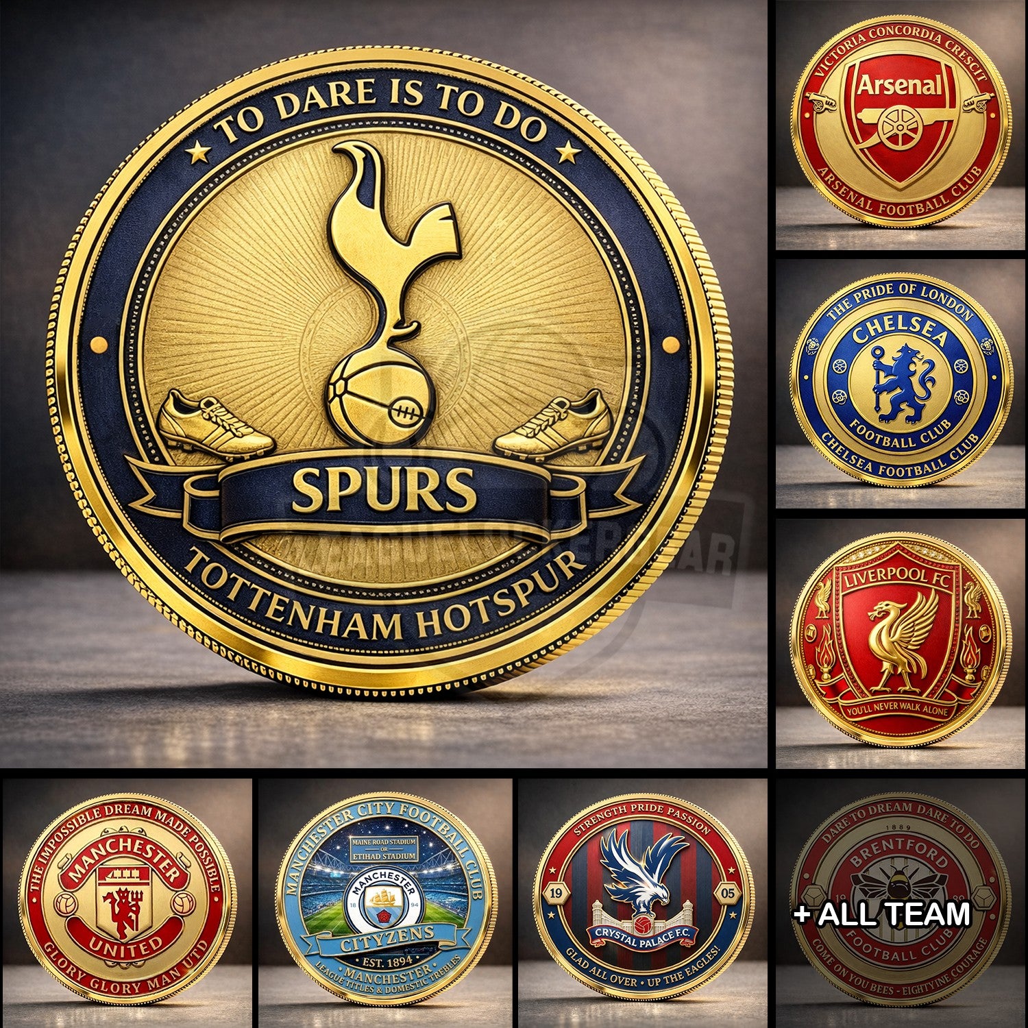 Premier League All Teams Challenge Coin