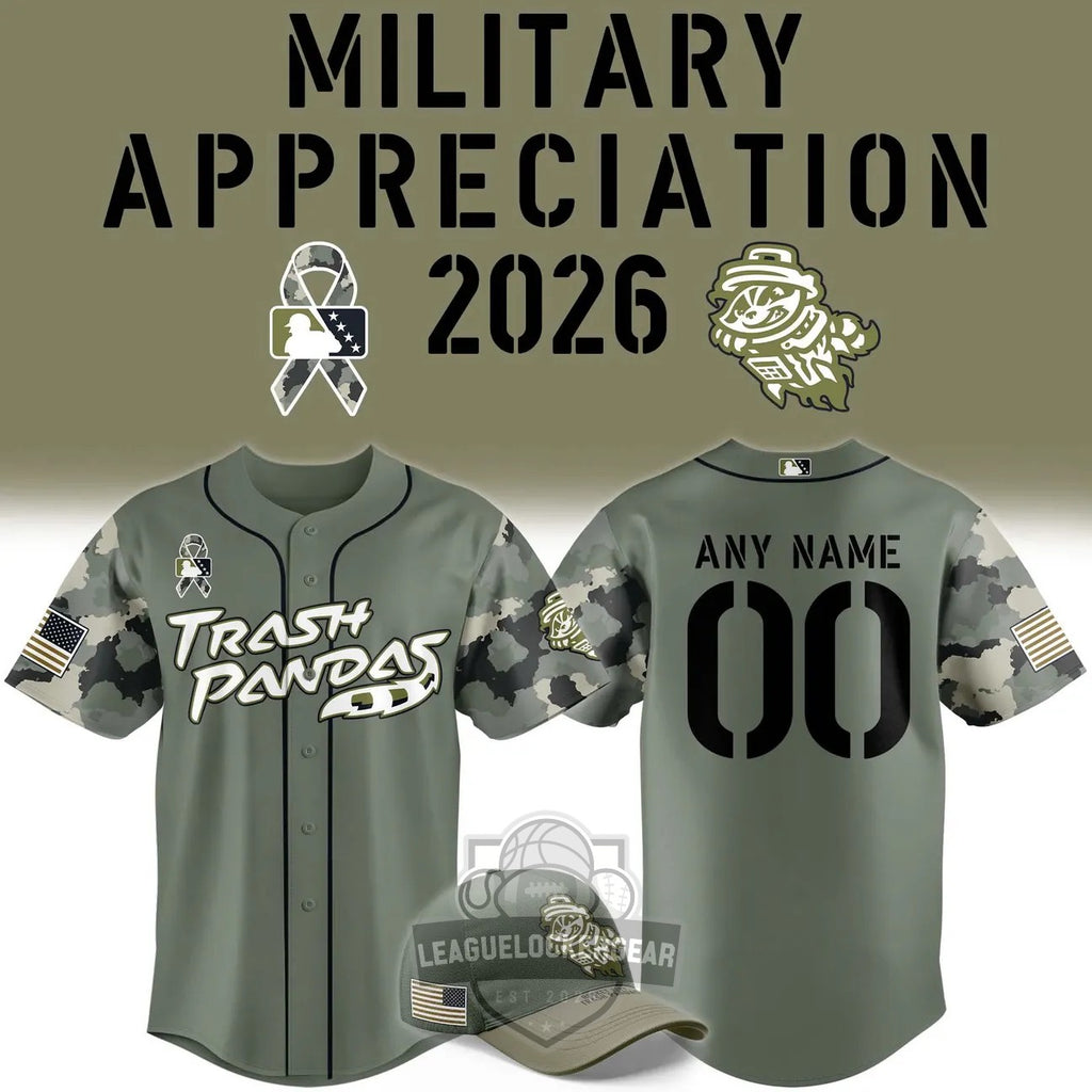 Trash Pandas Military Appreciation 2026 Baseball Jersey