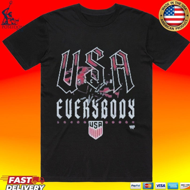 U.s. Soccer Vs. Everybody Grunge Wht T-shirt
