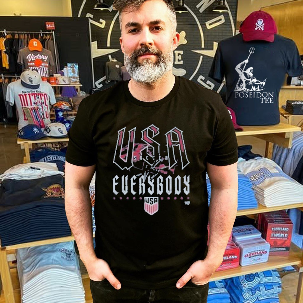 U.s. Soccer Vs. Everybody Grunge Wht T-shirt