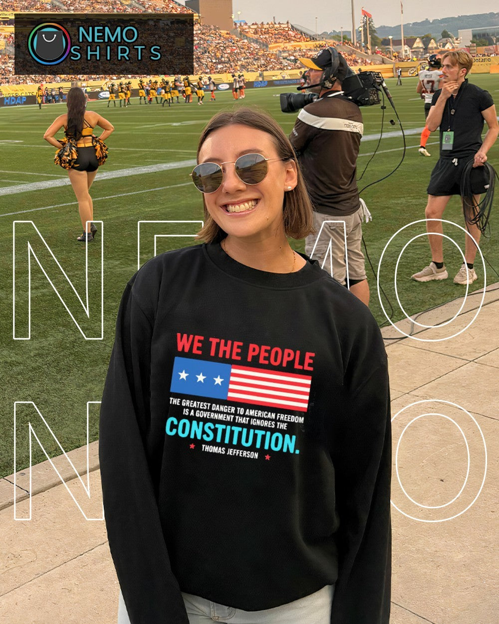 Thomas Jefferson we the people the greatest danger to American freedom is a government shirt