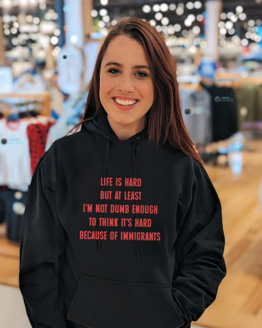 Life is hard but at least I’m not dumb enough shirt