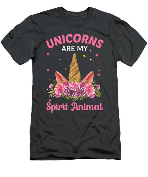 Unicorn Are My Spirit Animal T-Shirt