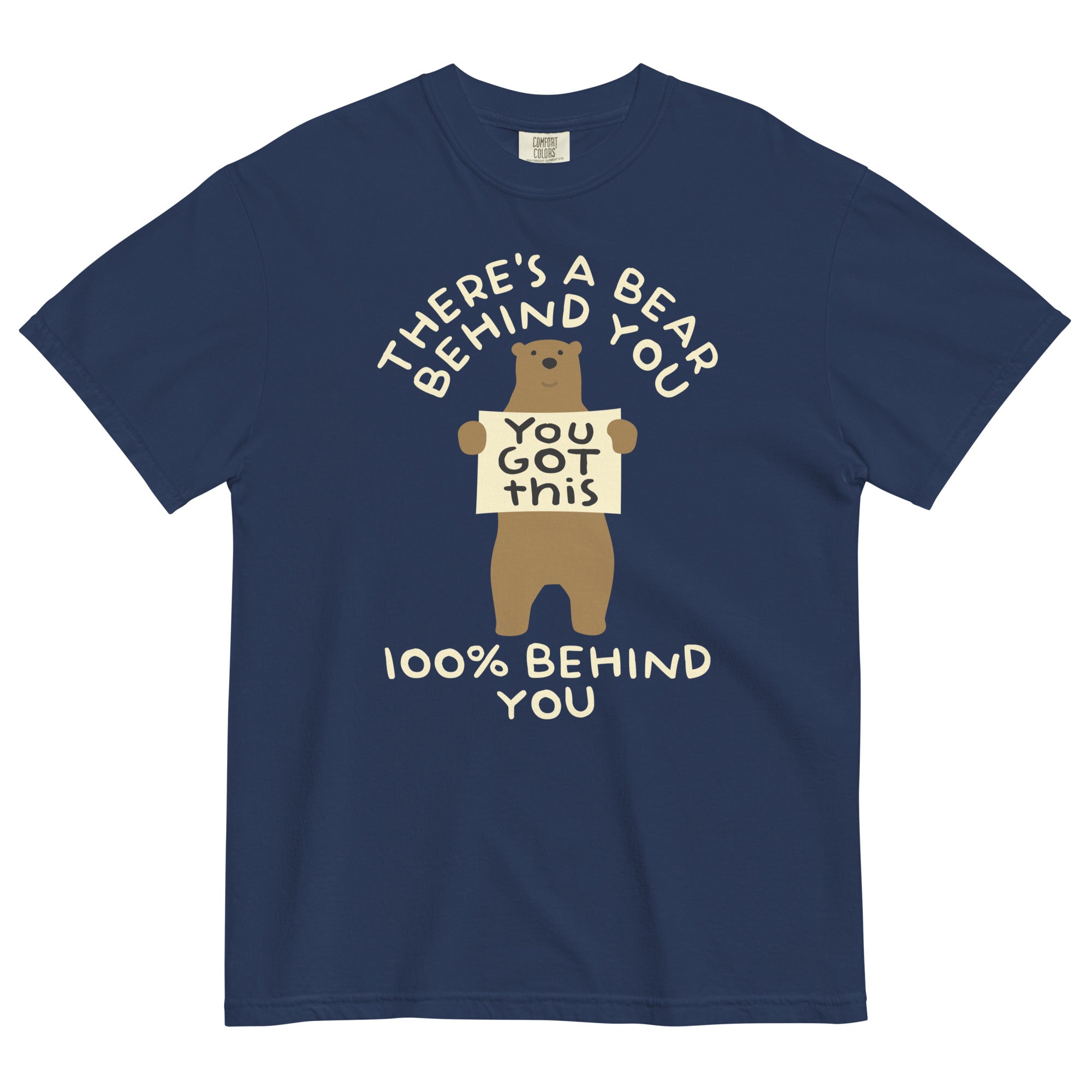 There's A Bear Behind You, 100% Behind You Men's Relaxed Fit Tee