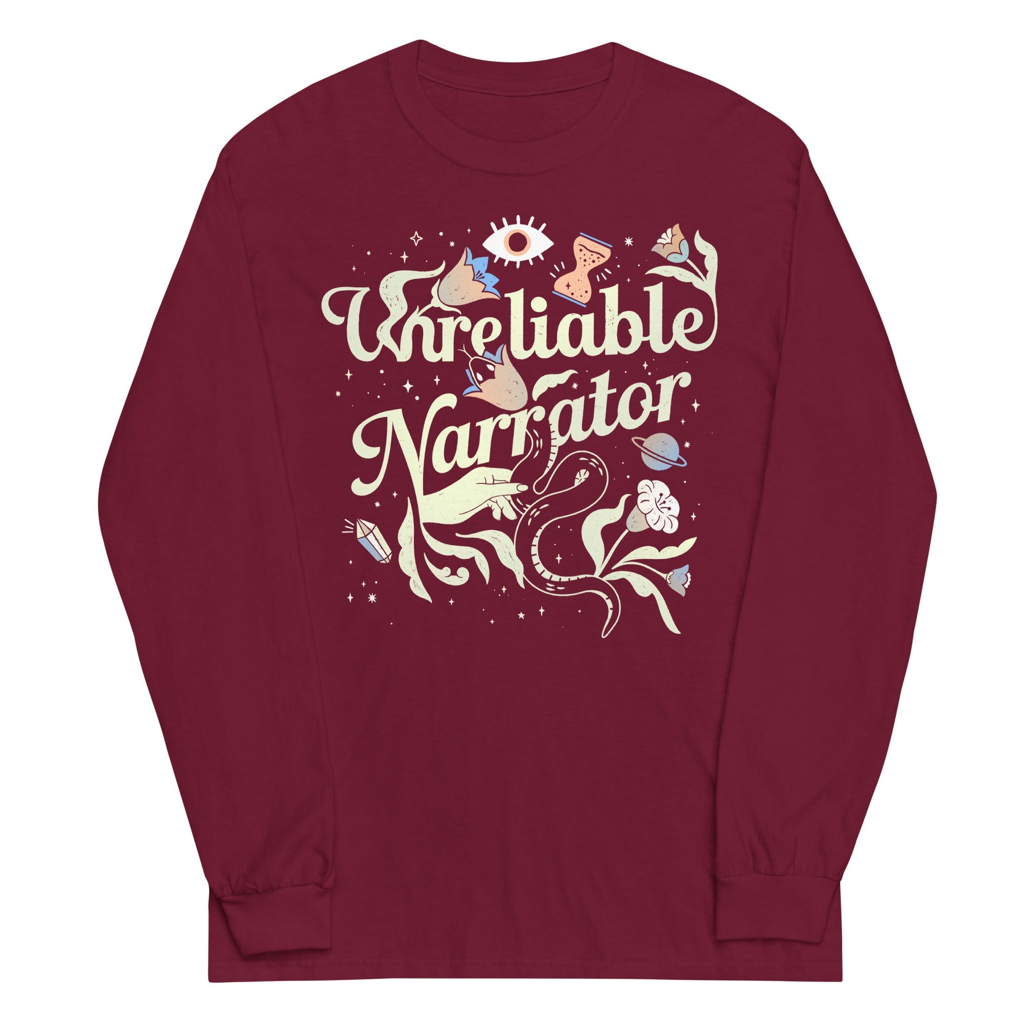Unreliable Narrator Unisex Long Sleeve Tee