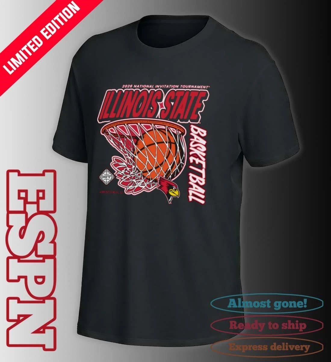 Illinois State Redbirds 2026 Division I Men’s Basketball Postseason NIT Shirt