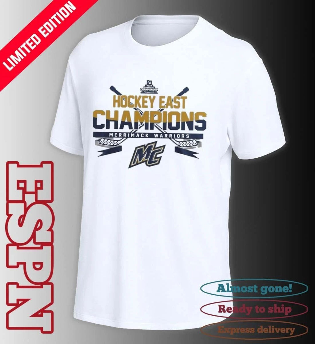 Merrimack Warriors 2026 Hockey East Champions T-Shirt