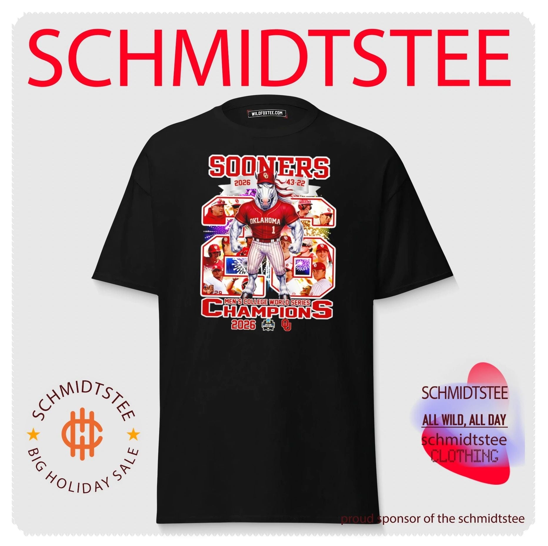 Oklahoma Sooners 2026 Men’s College World Series Champions shirt