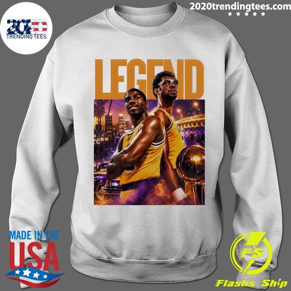 Magic Johnson and Kareem Abdul Jabbar Los Angeles Lakers Basketball Legend 2026 Shirt