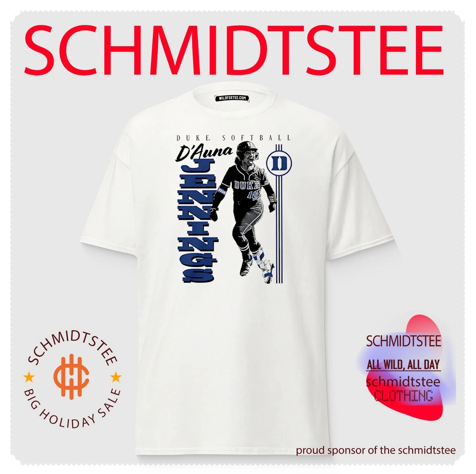 Duke University Duke softball D’Auna Jennings portrait shirt