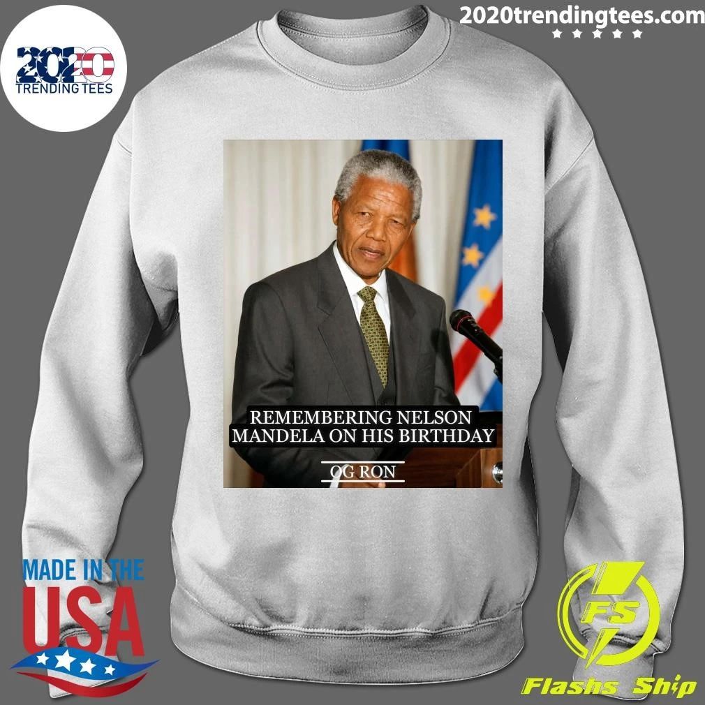 Remembering Nelson Mandela On His Birthday Shirt