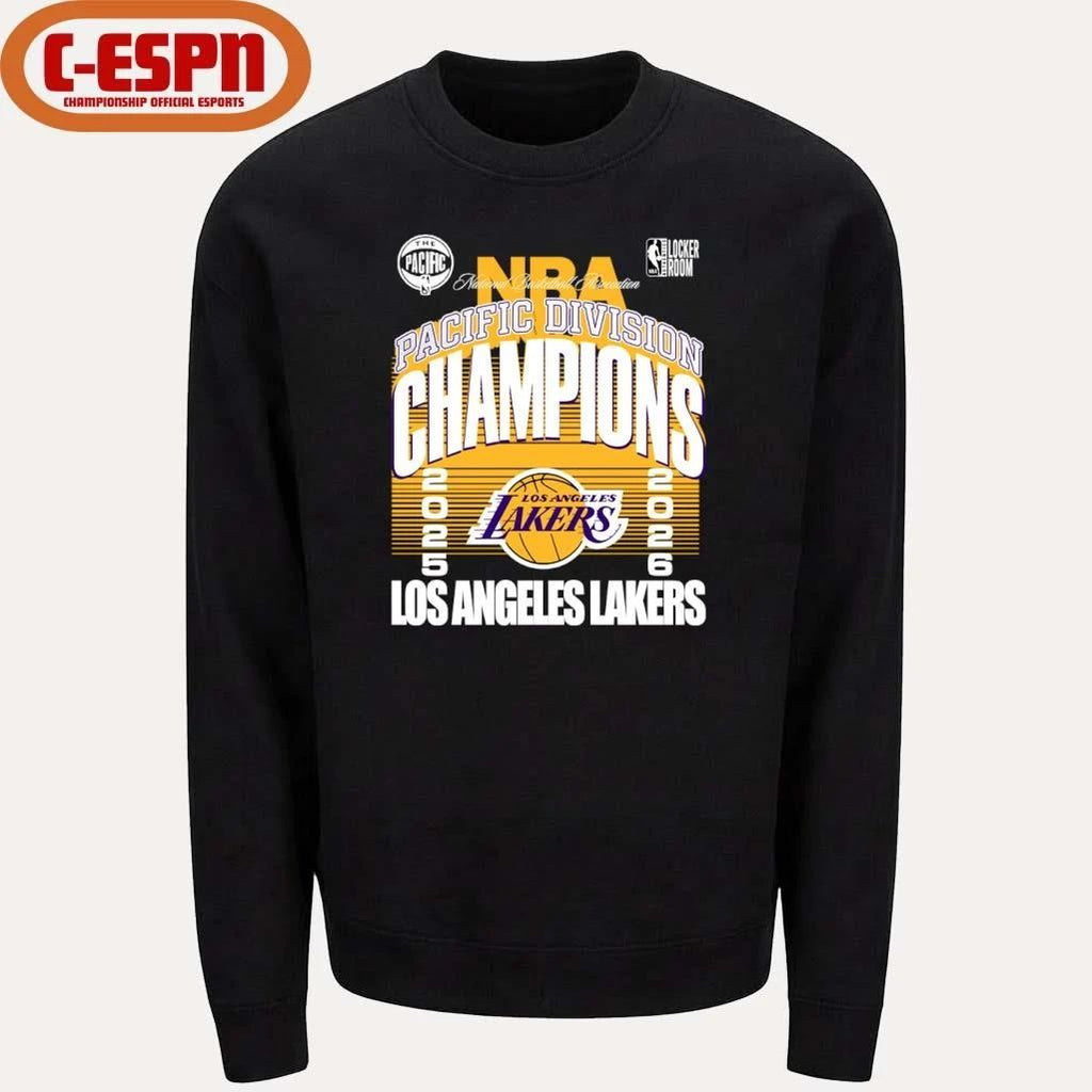 2025-26 NBA Pacific Division Champions Los Angeles Lakers T-Shirt