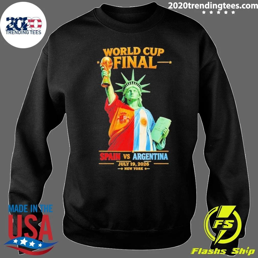 Statue Of Liberty World Cup Final Spain Vs Argentina July 19 2026 Shirt
