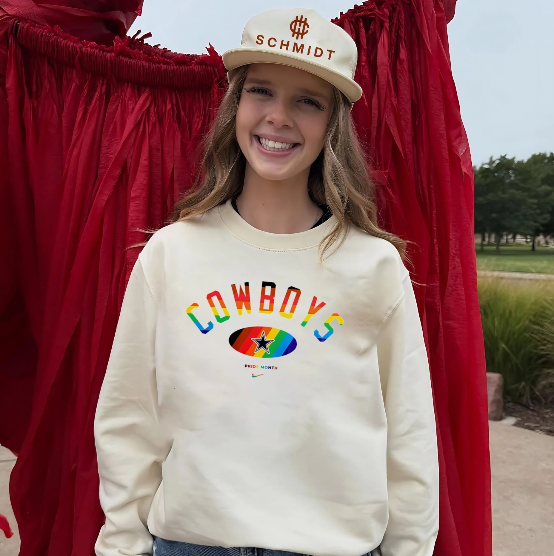 Dallas Cowboys Pride Month Rainbow logo shirt