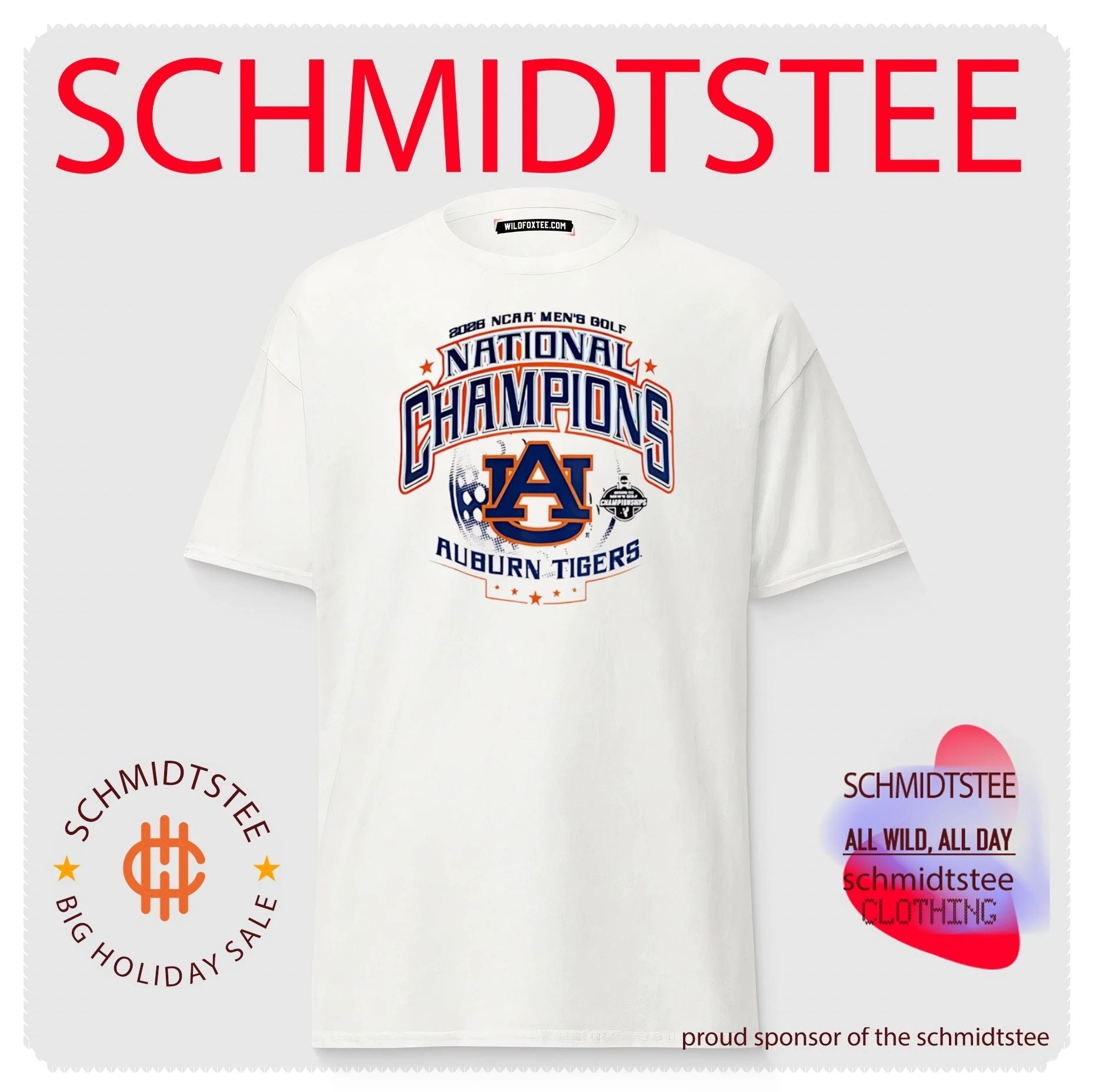2026 Auburn Tigers NCAA Men’s Golf National Champions shirt