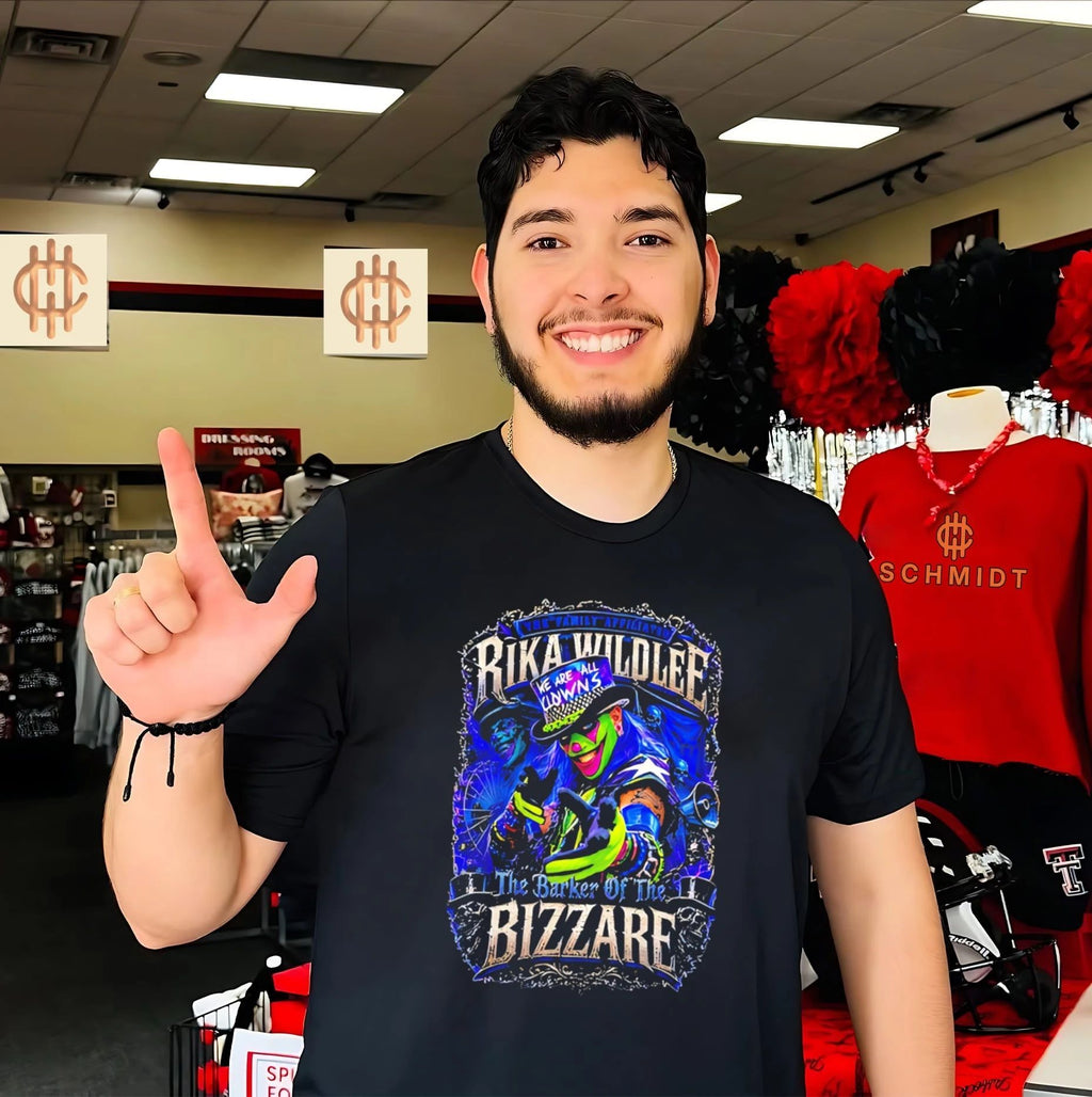 Rika Wildlee the barker of the Bizzare vintage shirt