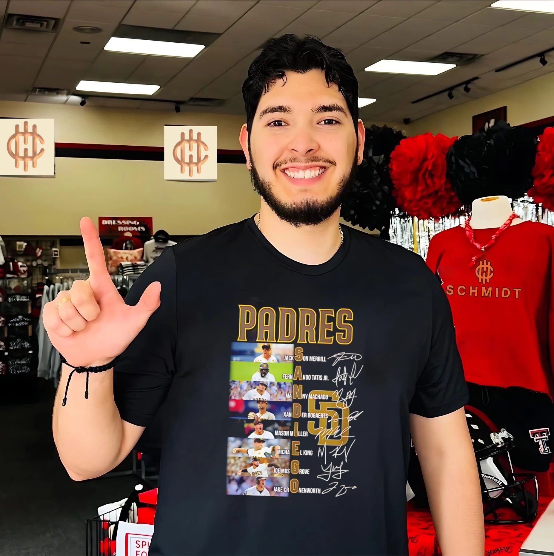 San Diego Padres players name signature shirt