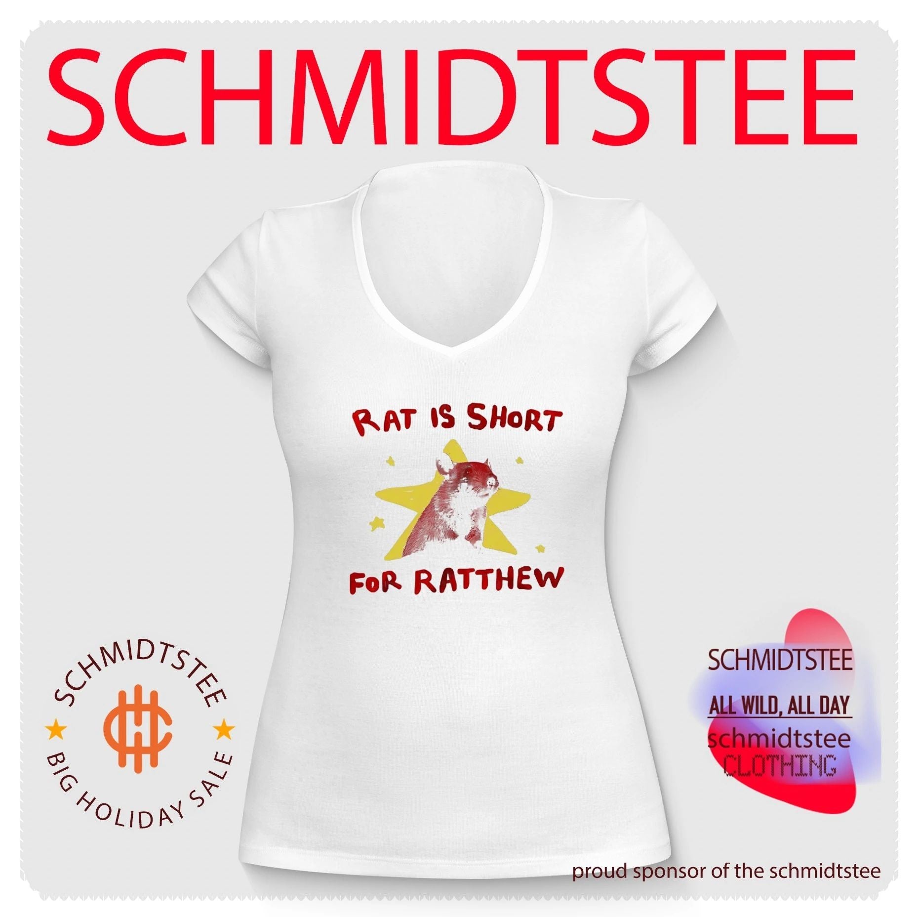 Rat Is Short for Ratthew rodent humor shirt