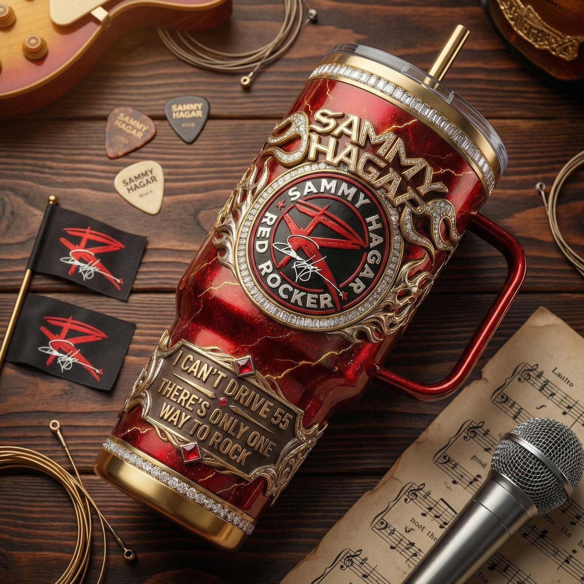 Sammy Hagar Red Rocker YETI Tumbler