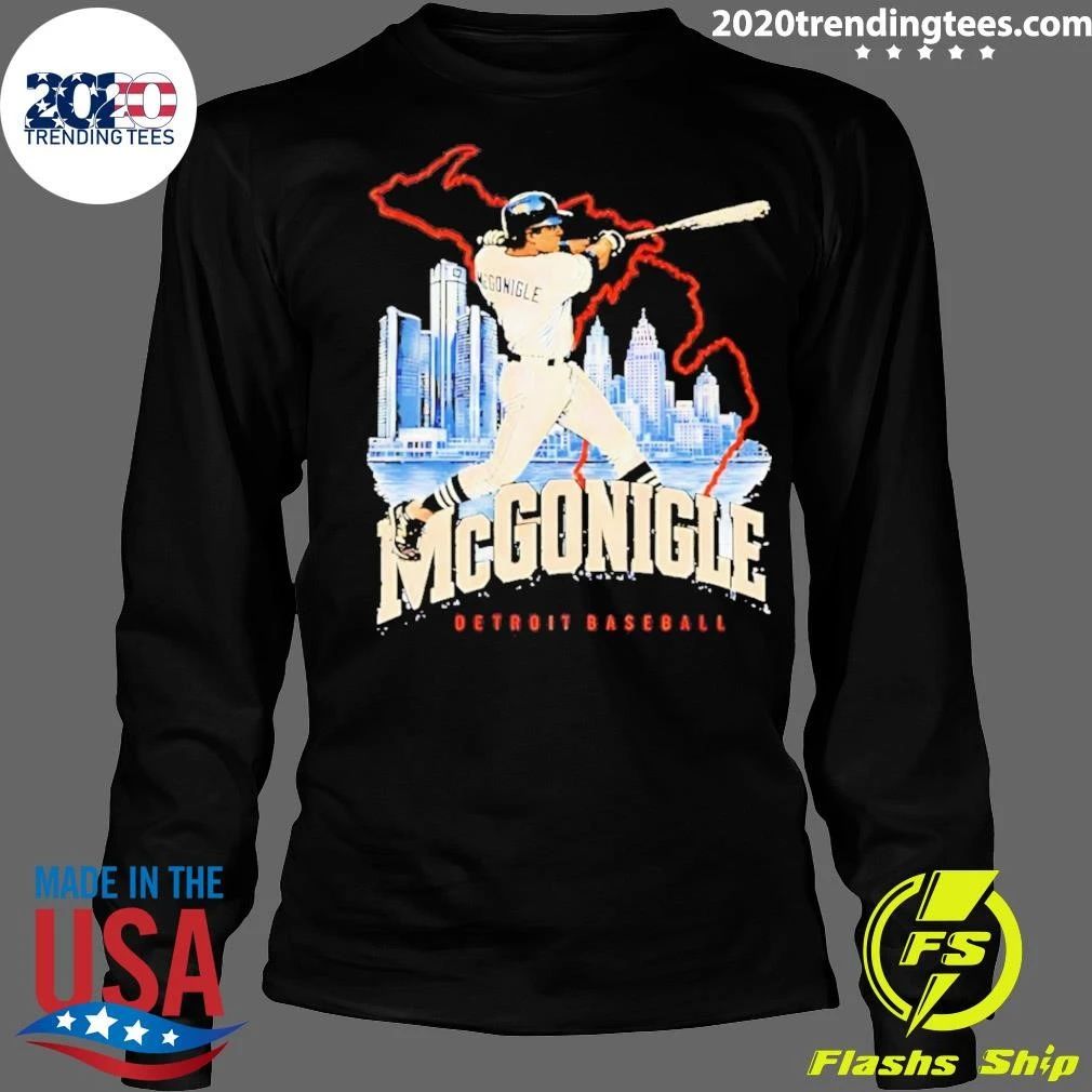 McGonigle Detroit Baseball Distressed Player Shirt