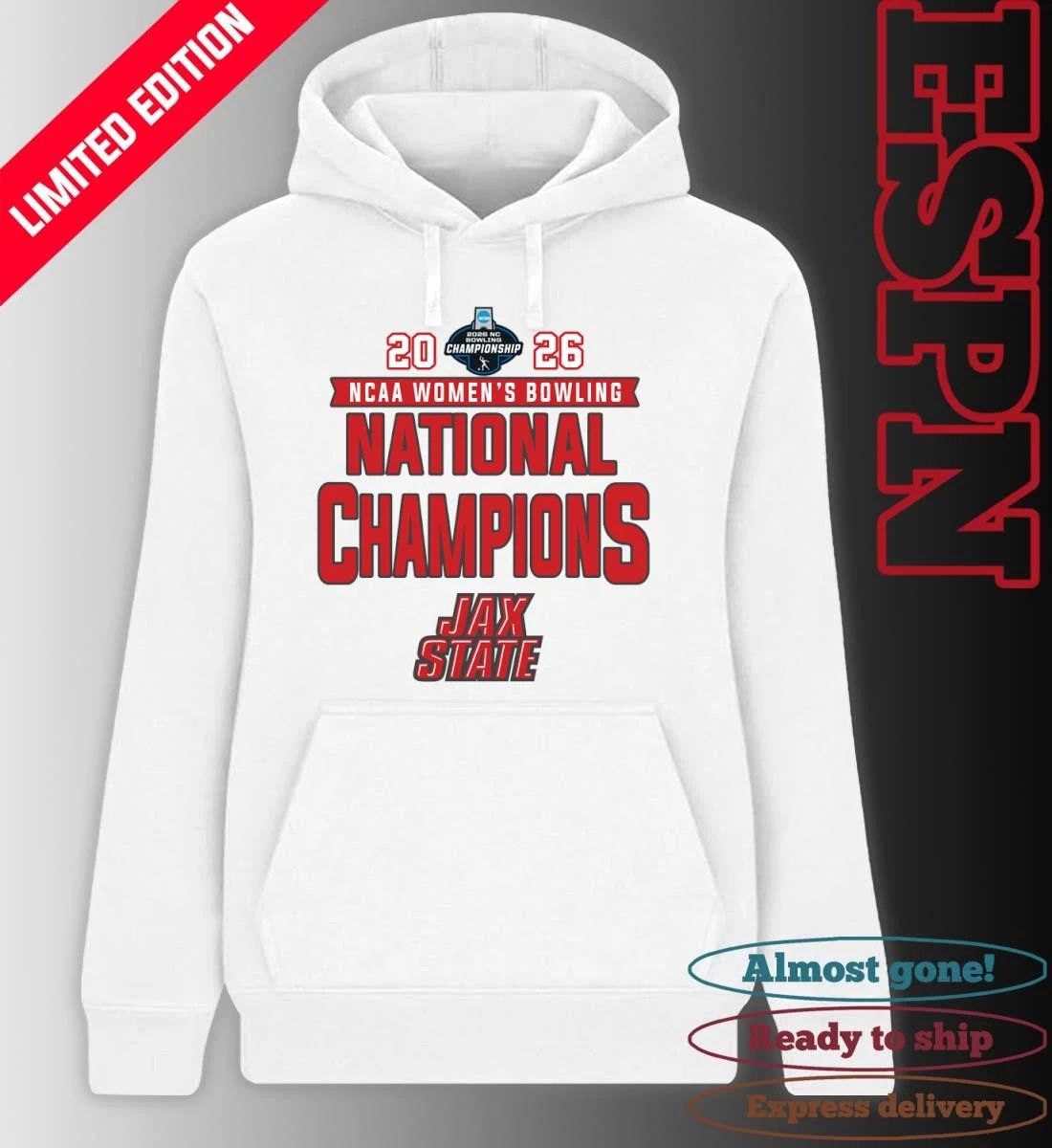 Jacksonville State Gamecocks 2026 NCAA Women’s Bowling National Champions Shirt