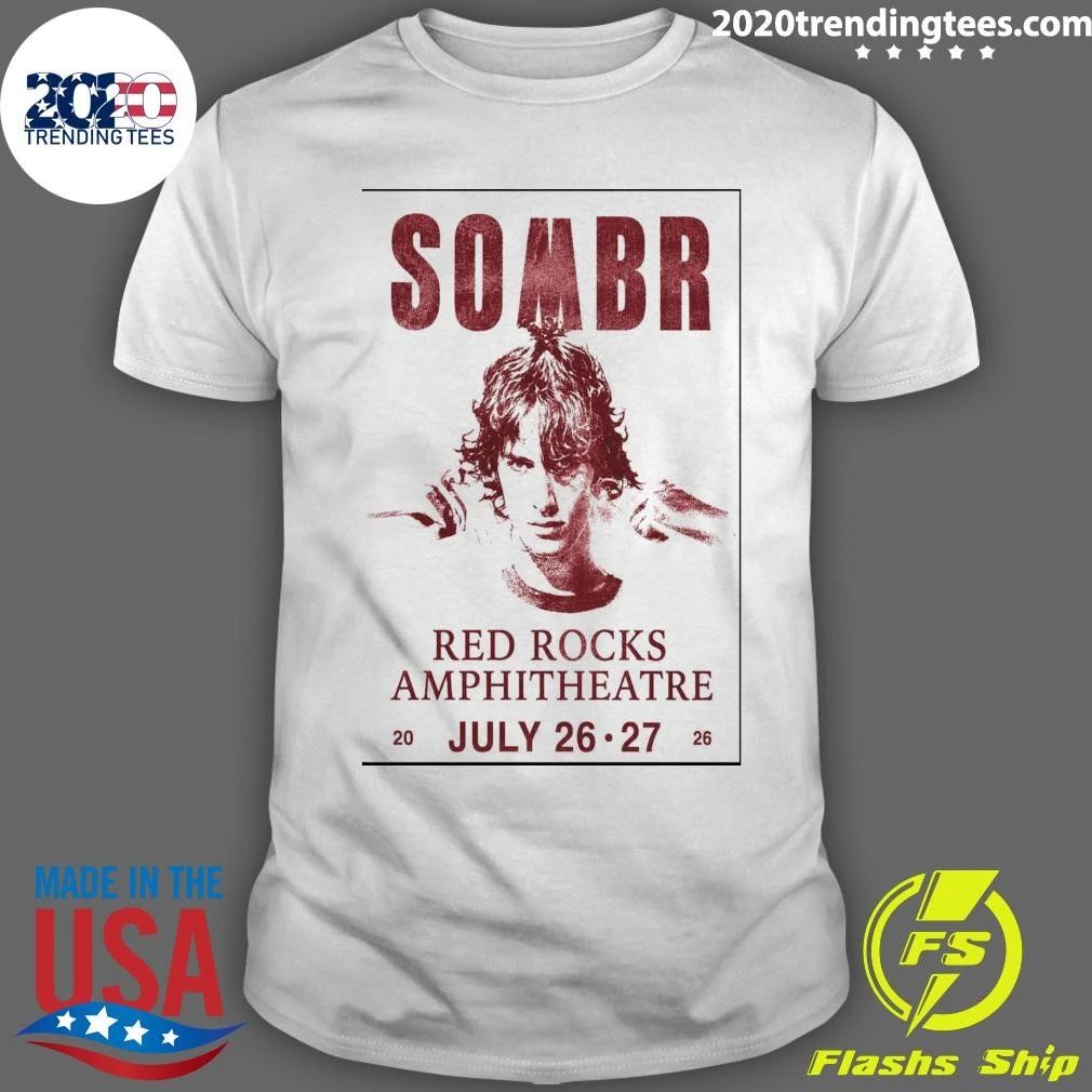 Sombr 2026 Red Rocks Shirt
