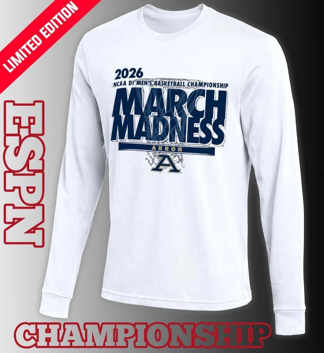 Akron Men’s Basketball Single Team NCAA March Madness Shirt