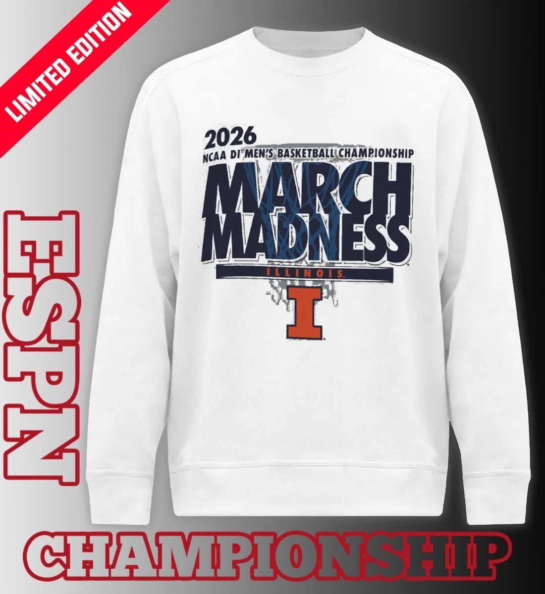 Illinois Men’s Basketball Single Team NCAA March Madness Shirt