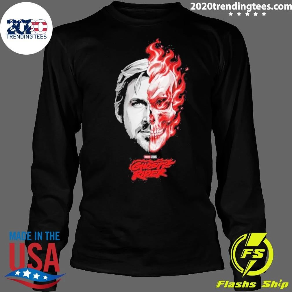 Ryan Gosling Ghost Rider 2028 Split Face Shirt