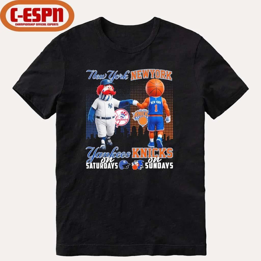 Mascot New York Yankees On Saturdays And New York Mets On Sundays Shirt