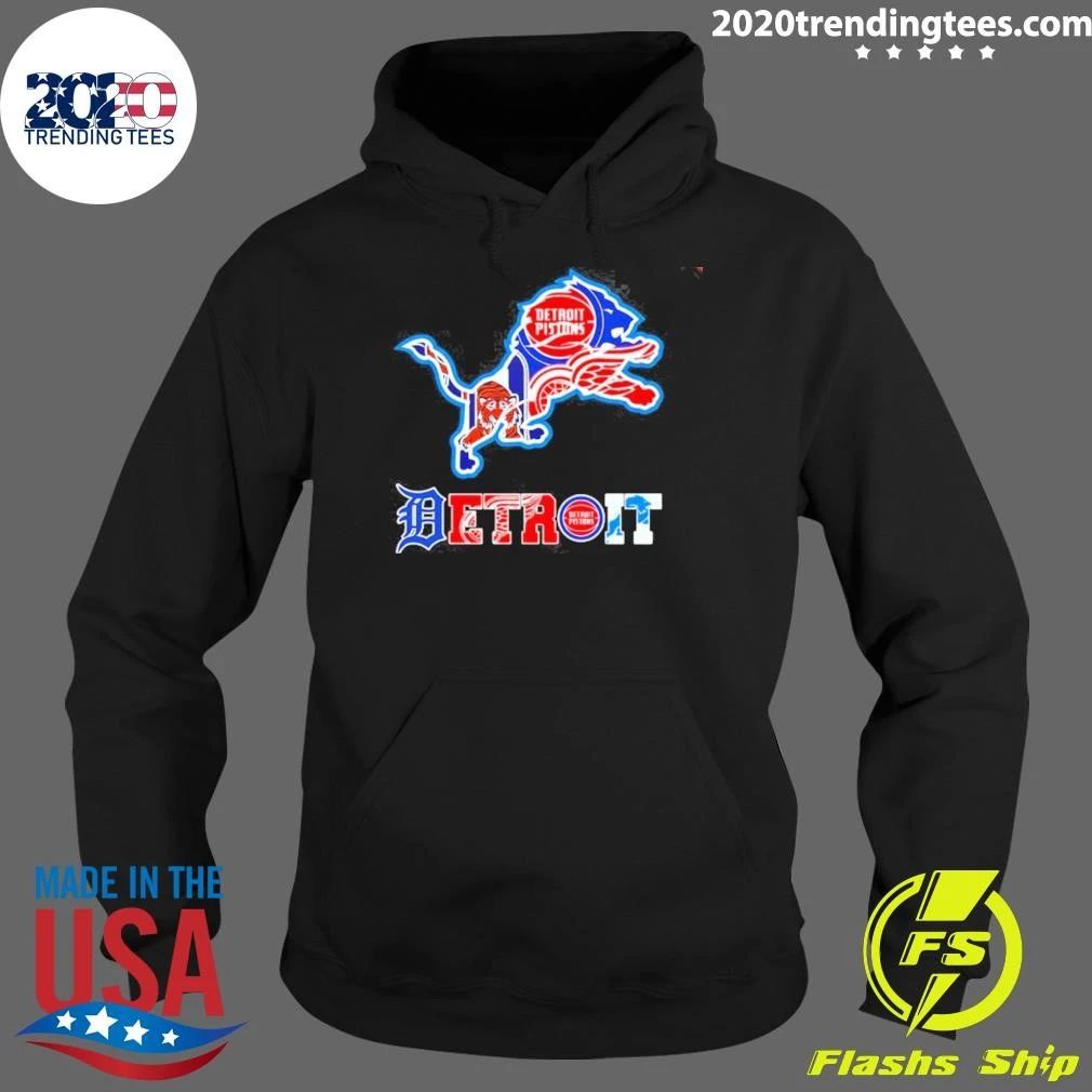 Detroit Pistons Tigers Red Wings Lions Logo Shirt