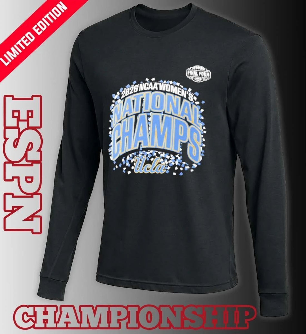UCLA Bruins NCAA DI Women’s Basketball National Champions Confetti T-Shirt