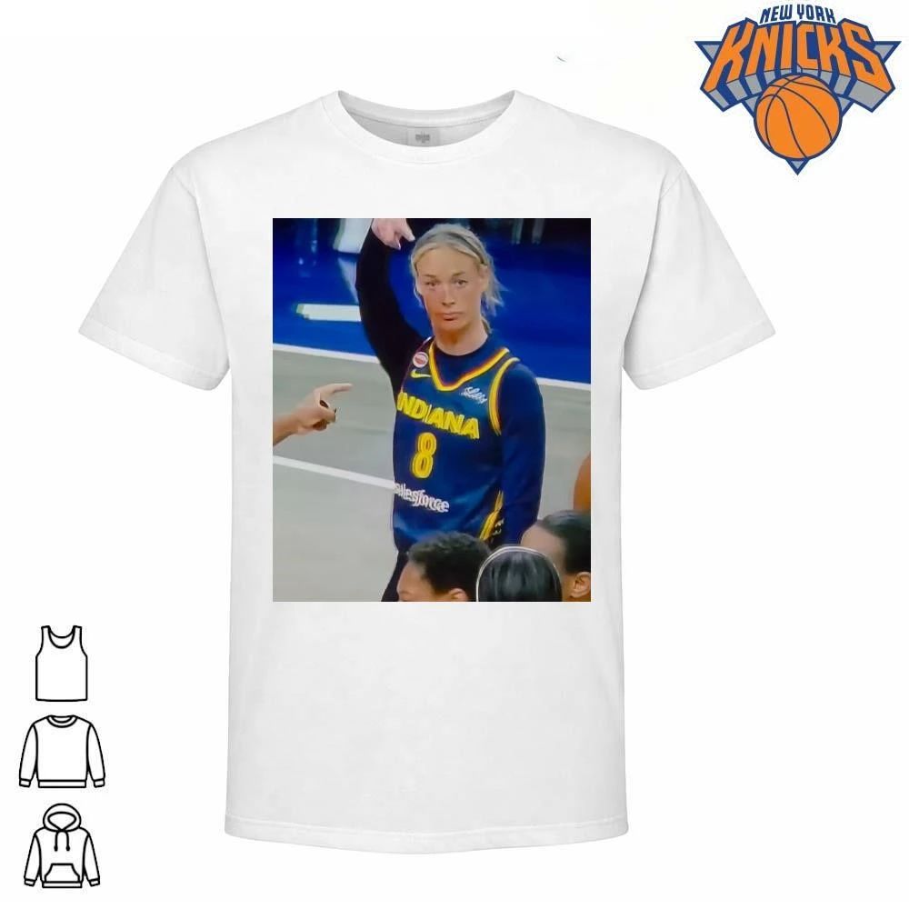Sophie Cunningham Indiana Fever Funny Face Expression Basketball Pointing Meme shirt