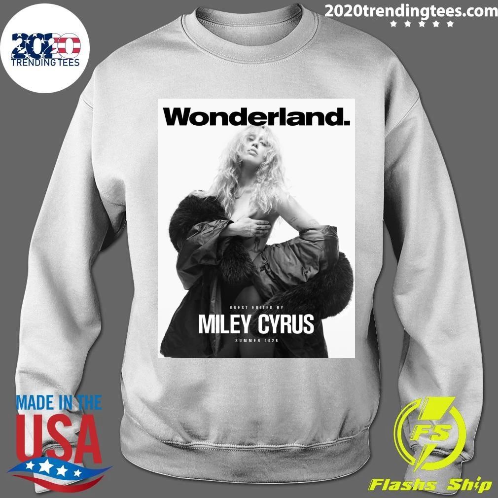 Miley Cyrus Graces The Cover Wonderland Magazine Shirt
