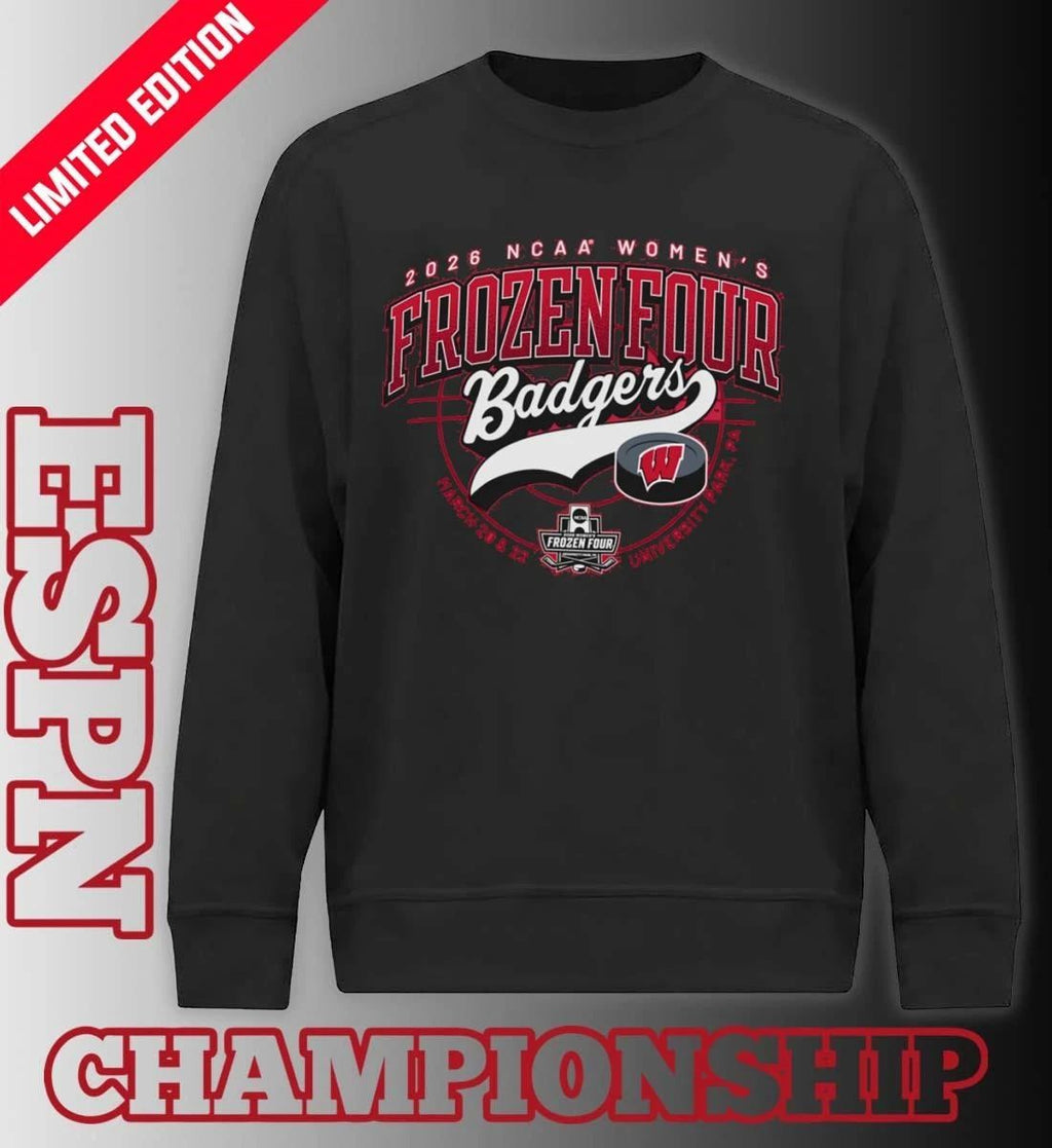 Wisconsin Badgers 2026 NCAA Women’s Ice Hockey Frozen Four Shirt
