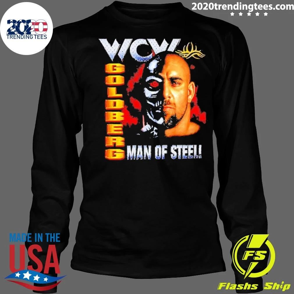 Wcw Goldberg Man Of Steel Pro Wrestling Shirt