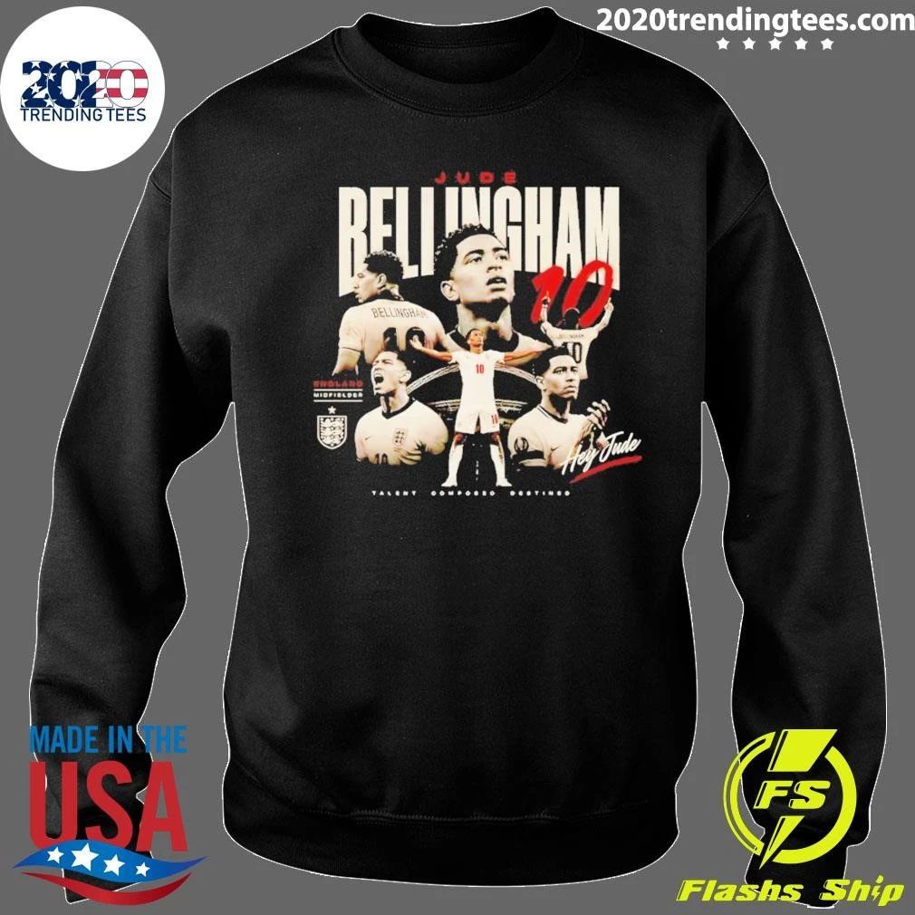 Jude Bellingham England Soccer World Cup 2026 Hey Jude Tallent Composed Destined Shirt